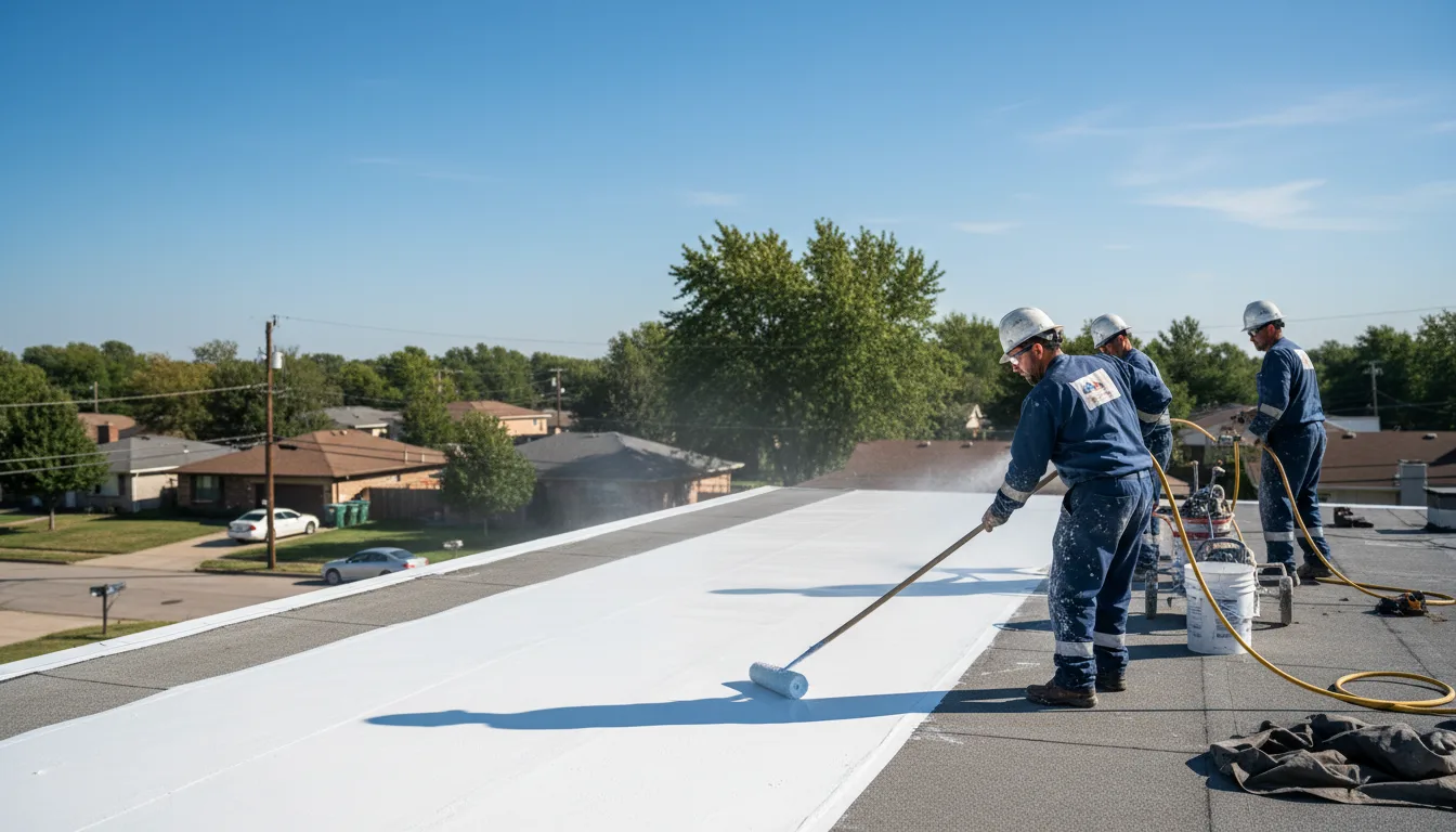 Commercial roof coating in Greenview, CA near me